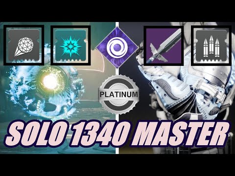 Solo 1340 Master Nightfall (Platinum 100K) W/Crown Splitter + Strongholds Warmind Cell Build: TITAN