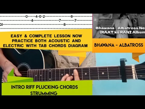 Bhawana - Albatross | Guitar Lesson | Intro Plucking Chords Strumming Plucking |Easy Complete Lesson