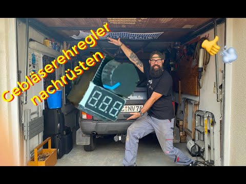 Gebläseregler im Lada Niva nachrüsten (Drehregler)