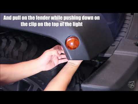 Xprite LED Side Marker Fender Lights for 2007 - 2018 Jeep Wrangler JK