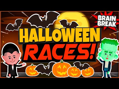 Halloween Races! A Halloween Brain Break Activity | Halloween Games For Kids | GoNoodle Inspired