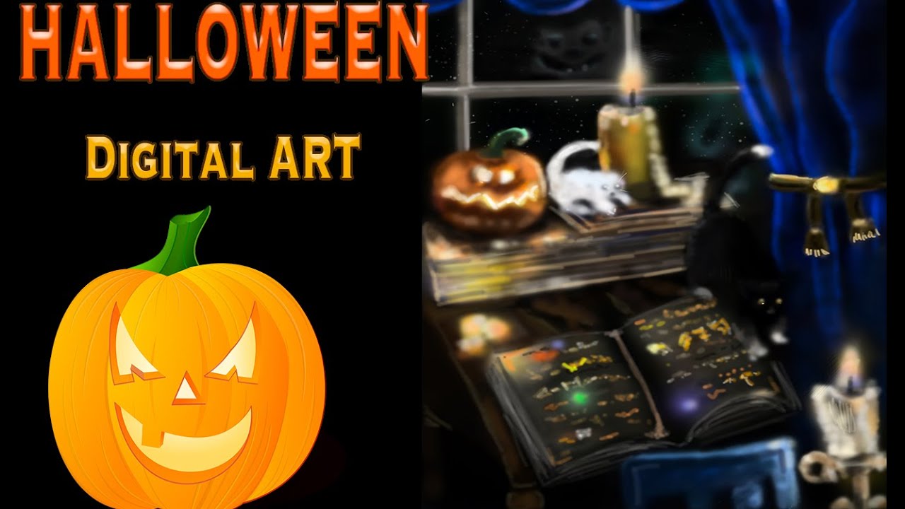 Spooky Halloween Speedpainting | Creepy Art Tutorial for the Season