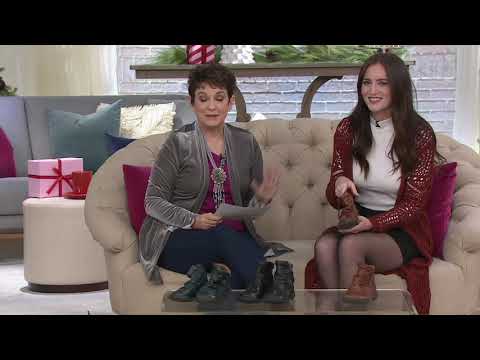 Miz Mooz Leather Ruched Ankle Boots - Pleasant on QVC
