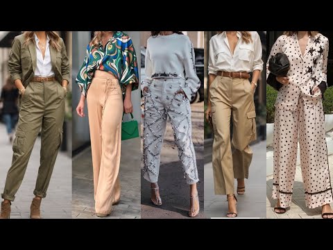 PANTALONES MODA PRIMAVERA VERANO 2024 LOOKS Y OUTFITS PARA IR A LA moda ESTA primavera verano 2024