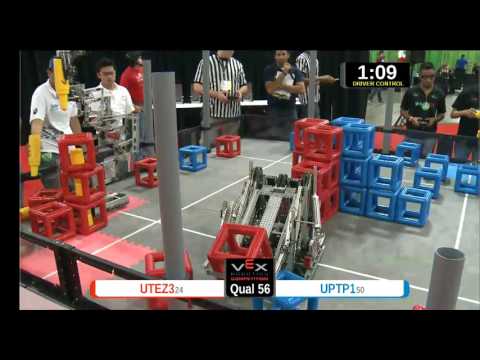2015 VEXU Q56 - UTEZ3 vs UPTP1 - 60 to 34-Division Div-VEX U-VEX Worlds 2015