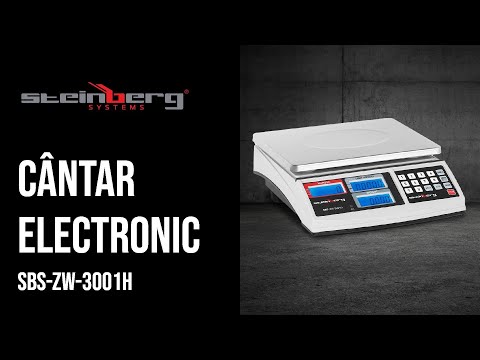 video - Cântar de numărare - 30 kg / 1 g - 21 x 27 cm - 3 LCD