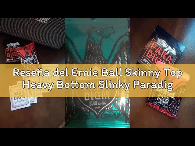 Vídeo relacionado con Ernie Ball Skinny Top Heavy Bottom Slinky - Cuerdas para guitarra eléctrica, entorchado de níquel, calibre 10-52 (Paquete de 2)