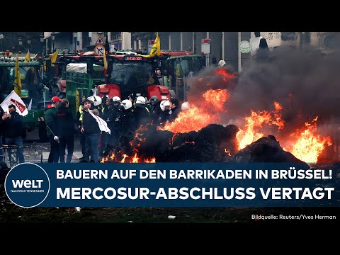 BAUERN AUF DEN BARRIKADEN: EU verschiebt überraschend Unterzeichnung von Mercosur-Abkommen