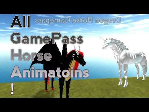Roblox Horse World All Gamepass Horses And There Animations