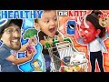 SHAWN GOES GROCERY SHOPPING Healthy Or Not Vision FUNnel Fam Vlog