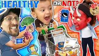 SHAWN GOES GROCERY SHOPPING! Healthy or Not Vision (FUNnel Fam Vlog)