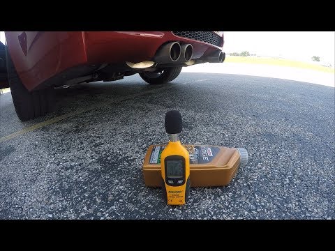 BMW E92 M3 with Borla ATAK Exhaust Measured with Decibel Meter