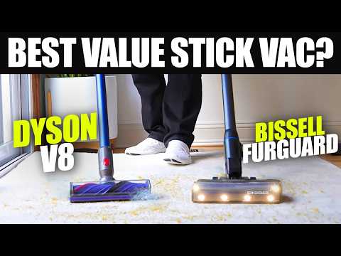 Bissell PowerClean DualBrush 280W Self-Standing Cordless Vacuum, DualBrush & AutoAdapt Tech, Self-Cleaning Brush Roll, Strong Suction, Removeable Battery, Upholstery Tool & Bright Headlights, 4196K video review thumbnail