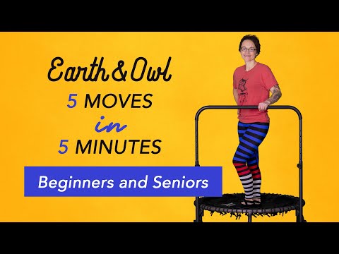 Beginners and Seniors 5 Minute Trampoline Rebounding Workout