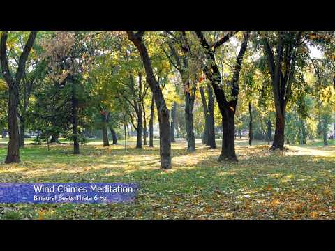 Wind Chimes Meditation - Surround in the serenity of wind chimes and binaural beats at Theta 6 Hz