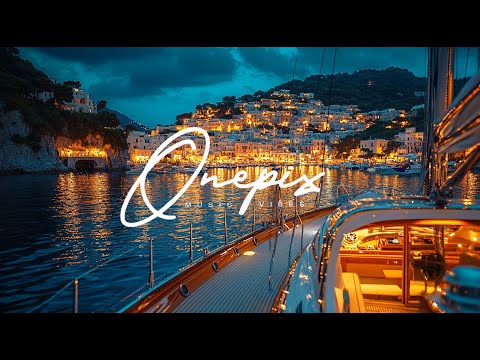 🎵 Mediterranean Nights | Relaxing Music & Sunset Yacht Views on the Italian Coast 🌅⛵