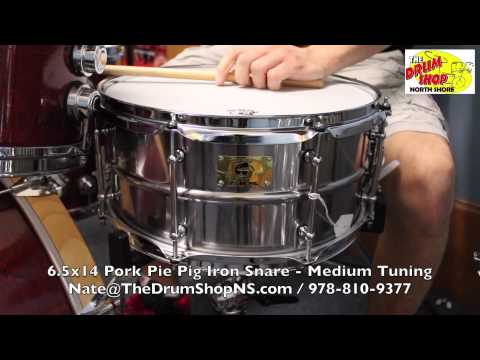 Pork Pie Pig Iron Snare 6.5x14 - The Drum Shop North Shore