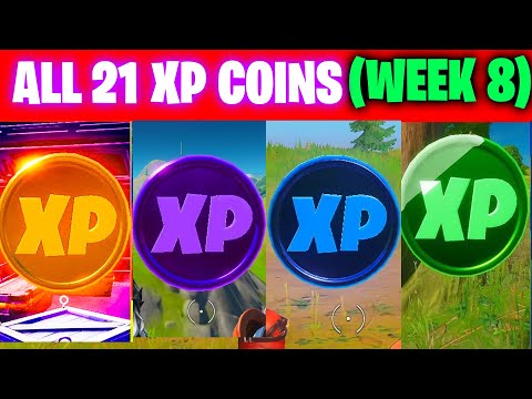 All XP COINS LOCATIONS IN FORTNITE SEASON 3 Chapter 2 (WEEK 8)