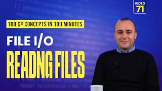 71. C# File I/O | Reading Text Files &amp; StreamReader