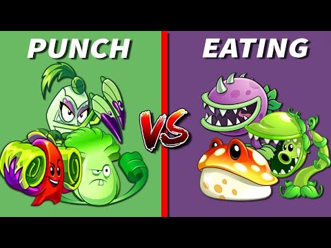 Team PUNCH vs EAT - Who Will Win? - PvZ 2 Team Plant vs Team Plant