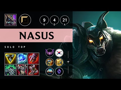 Nasus Top vs Pantheon - KR Master Patch 25.11