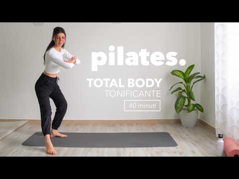 40Min PILATES A CASA | Lezione di Pilates Tonificante completa Total Body