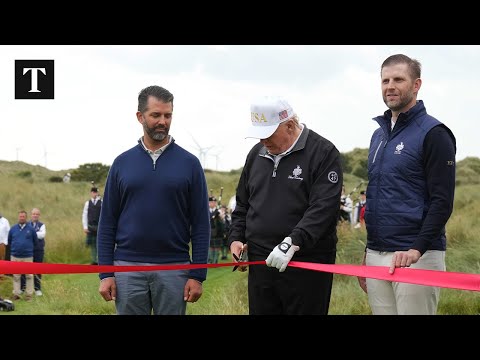 Trump Opens New Golf Course In Aberdeenshire