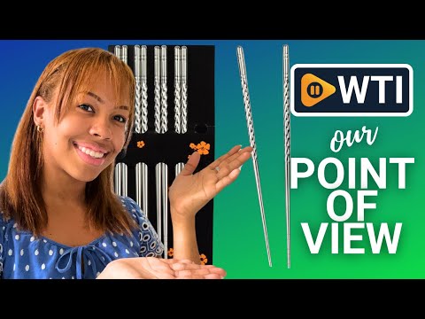 5 Pairs Metal Steel Chopstick Reusable Stainless Steel Spiral Chopsticks 8.8 Inches Lightweight Metal Chopsticks - WTI product video review