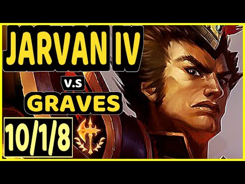 SHIPHTUR (JARVAN IV) vs GRAVES - 10/1/8 KDA JUNGLE GAMEPLAY - NA Ranked DIAMOND