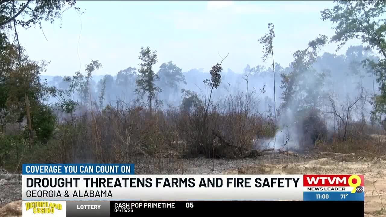 Drought grips Alabama and Georgia, threatening farms and raising fire danger