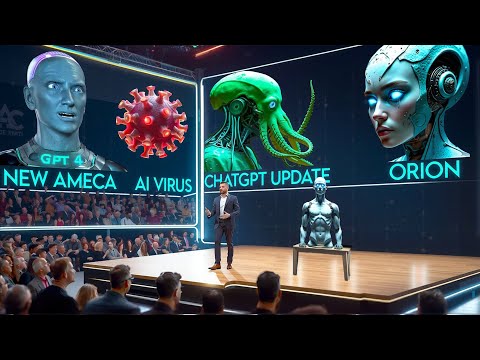 Video Thumbnail: AI Shocks the World: Synthetic Humans, New Ameca, Orion, Time Machine, Jarvis… (October News)