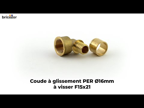 Coude PER à glissement à sortie femelle à visser BRICOZOR