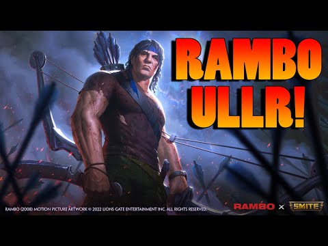 I CANNOT BELIEVE THEY ACTUALLY PUT RAMBO IN SMITE?! - SMITE Ullr Rambo Skin Gameplay