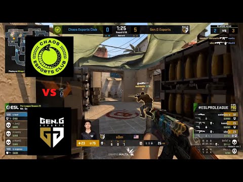 Gen.G vs Chaos - MIRAGE - ESL PRO LEAGUE Season 12 - HIGHLIGHTS | CSGO
