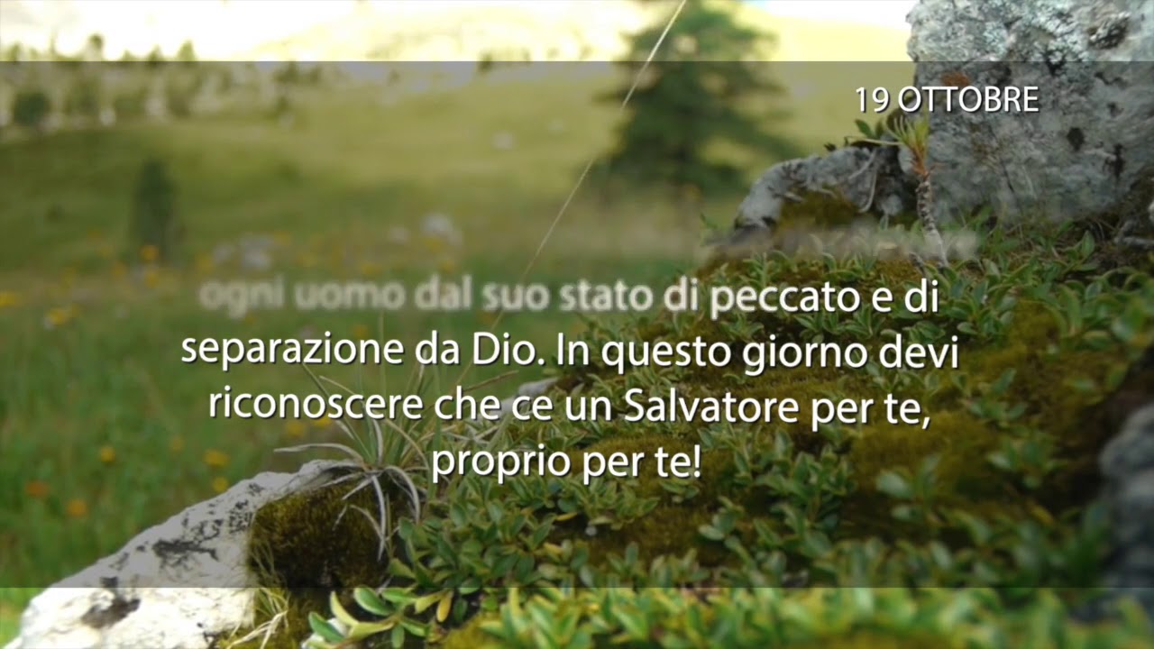 Meditazione del 19 Ottobre 2018 “CRISTO È IL PERFETTO SALVATORE”