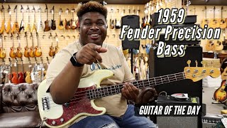 Video thumbnail for 1959 Fender Precision Bass Refinished | Guitar of the Day - Clark Sims by Normans Rare Guitars