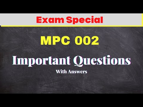 Important Questions with Short Answers | MPC 002 | Life Span Psychology