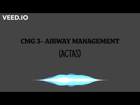 CMG3  AIRWAY MANAGEMENT (ACTAS)
