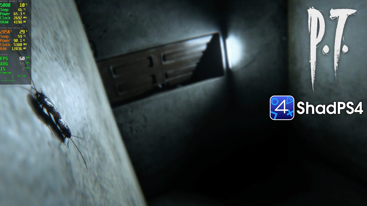 P.T. Gameplay | ShadPS4 0.15.1 WIP PS4 Emulator PC