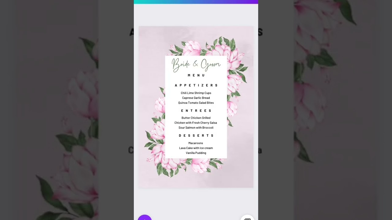TOP 5 menu template #shorts