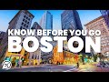 THINGS TO KNOW BEFORE YOU GO TO BOSTON