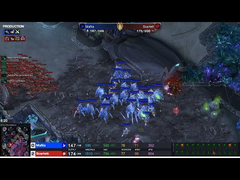 Starcraft II DreamHack Masters 2022 Valencia Jul2 MaNa(P) v Scarlett(Z) Game 2 MAPS- [ESL] Moondance