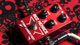 Video thumbnail for Stomp Under Foot RED MENACE muff fuzz guitar effects pedal demo with Strat by gearmanndude