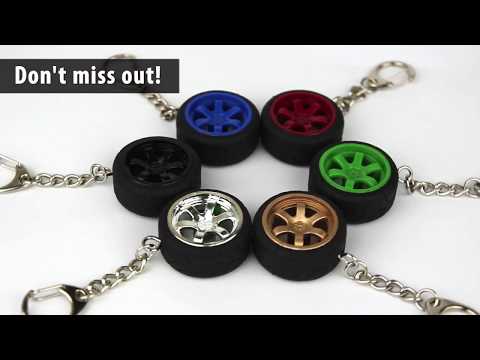 Tire Style Car Vehicle Automotive Bulkle Keychain