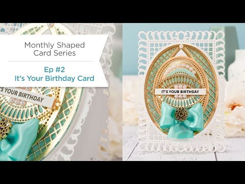 Shaped Cards Video Series with Yana. Episode #2 - Bella Rose Lattice Layering Frame
