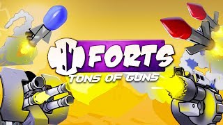 MEGA ROCKETS and FIRE BEAMS Destroy the ENEMY BASE! - Forts Multiplayer Gameplay