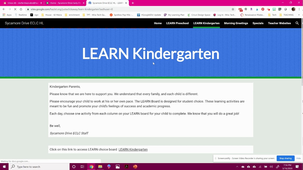 Sycamore Home Learning Tutorial