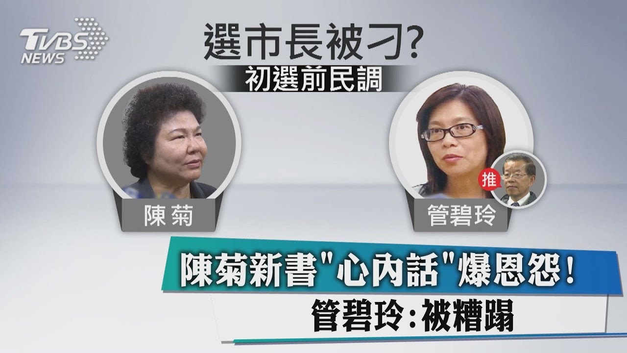 陳菊新書爆「管過讓葉」 管碧玲:我也被喬