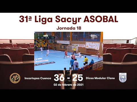 31ª Liga Sacyr ASOBAL J18: Incorlapsa Cuenca - Dicsa Modular Cisne 36-25