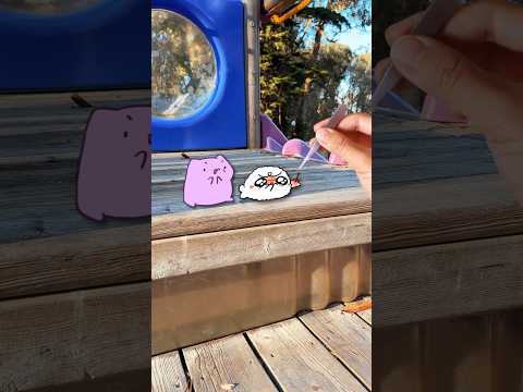 Cece gets a splinter 😱😭 #animation #cat #cute